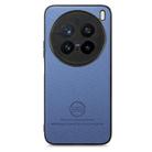 For vivo X200 Pro Twill Fabric Leather Skin Back Phone Case(Blue) - 2