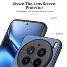 For vivo X200 Pro Twill Fabric Leather Skin Back Phone Case(Blue) - 3