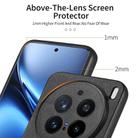 For vivo X200 Pro Twill Fabric Leather Skin Back Phone Case(Black) - 3