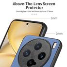 For vivo X200 Pro mini Twill Fabric Leather Skin Back Phone Case(Blue) - 3