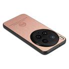 For vivo X200 Ultra Twill Fabric Leather Skin Back Phone Case(Pink) - 3