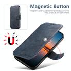 For iPhone 15 Plus Suteni Q05 2-in-1 Multi-function Detachable Wallet MagSafe Phone Case(Blue) - 2