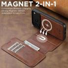 For iPhone 17 Pro Max Suteni Q05 2-in-1 Multi-function Detachable Wallet MagSafe Phone Case(Brown) - 3