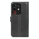 For vivo Y29 4G Litchi Texture Horizontal Flip Leather Phone Case with Holder(Black) - 3
