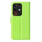 For vivo Y29 4G Litchi Texture Horizontal Flip Leather Phone Case with Holder(Green) - 3