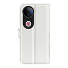 For vivo V50 Global Litchi Texture Horizontal Flip Leather Phone Case with Holder(White) - 3