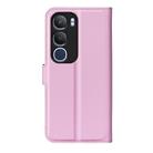 For vivo vivo Y19s 4G / Y29 5G Litchi Texture Horizontal Flip Leather Phone Case with Holder(Pink) - 3