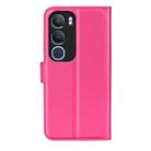 For vivo vivo Y19s 4G / Y29 5G Litchi Texture Horizontal Flip Leather Phone Case with Holder(Rose Red) - 3