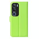 For vivo vivo Y19s 4G / Y29 5G Litchi Texture Horizontal Flip Leather Phone Case with Holder(Green) - 3