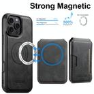 For iPhone 13 Pro Max Suteni M3 Card Bag MagSafe Cowhide Texture Leather Phone Case(Black) - 2