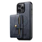 For iPhone 13 Pro Max Suteni M4 Magnetic Card Bag MagSafe Leather Phone Case(Blue) - 1