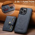 For iPhone 13 Pro Max Suteni M4 Magnetic Card Bag MagSafe Leather Phone Case(Blue) - 2