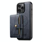 For iPhone 12 Pro Max Suteni M4 Magnetic Card Bag MagSafe Leather Phone Case(Blue) - 1