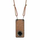 For Realme 14 Pro Vintage Leather PC Back Cover Phone Case with Crossbody Strap(Brown) - 3