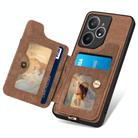 For Realme Neo7 Retro Skin-feel Ring Multi-card Wallet Phone Case(Brown) - 3
