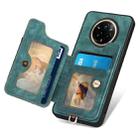 For Realme 14 Pro+ Retro Skin-feel Ring Multi-card Wallet Phone Case(Green) - 3