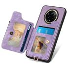 For Realme 14 Pro+ Retro Skin-feel Ring Multi-card Wallet Phone Case(Purple) - 3
