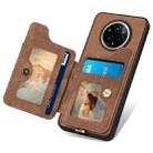For Realme 14 Pro+ Retro Skin-feel Ring Multi-card Wallet Phone Case(Brown) - 3