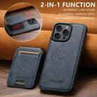For iPhone 12 Pro Max Suteni M5 Magnetic Card Bag MagSafe Leather Phone Case(Blue) - 2