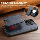 For iPhone 12 Pro Suteni M5 Magnetic Card Bag MagSafe Leather Phone Case(Blue) - 3