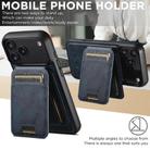 For iPhone 17 Pro Max Suteni M5 Magnetic Card Bag MagSafe Leather Phone Case(Blue) - 3