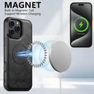 For iPhone 16 Suteni G5 Cowhide Leather MagSafe Magnetic Phone Case(Black) - 3