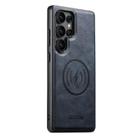 For Samsung Galaxy S25 Ultra 5G Suteni G5 Cowhide Leather Magnetic Phone Case(Blue) - 1
