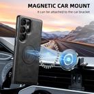 For Samsung Galaxy S24 Ultra 5G Suteni G5 Cowhide Leather Magnetic Phone Case(Black) - 3