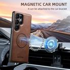 For Samsung Galaxy S23 Ultra 5G Suteni G5 Cowhide Leather Magnetic Phone Case(Brown) - 3