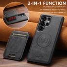 For Samsung Galaxy S22 Ultra 5G Suteni M5 Magnetic Card Bag MagSafe Leather Phone Case(Black) - 2