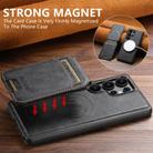 For Samsung Galaxy S22 Ultra 5G Suteni M5 Magnetic Card Bag MagSafe Leather Phone Case(Black) - 3