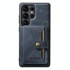 For Samsung Galaxy S24 Ultra 5G Suteni M4 Magnetic Card Bag MagSafe Leather Phone Case(Blue) - 1