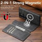 For Samsung Galaxy S24 Ultra 5G Suteni Q05 2-in-1 Multi-function Detachable Wallet MagSafe Phone Case(Black) - 2