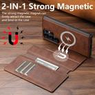 For Samsung Galaxy S24 Ultra 5G Suteni Q05 2-in-1 Multi-function Detachable Wallet MagSafe Phone Case(Brown) - 2