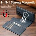 For Samsung Galaxy S23 Ultra 5G Suteni Q05 2-in-1 Multi-function Detachable Wallet MagSafe Phone Case(Blue) - 2