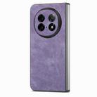 For OPPO Find N5 Vintage Leather PC Back Cover Phone Cas(Purple) - 2