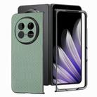 For OPPO Find N5 Carbon Fiber Texture Leather Back Phone Case(Green) - 3