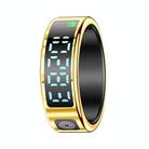 SR08 SIZE 12 Smart Ring, Support Hand Gestures Control / Health Monitoring / Multiple Sports Modes(Gold) - 1