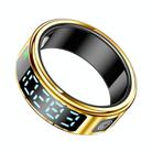 SR08 SIZE 12 Smart Ring, Support Hand Gestures Control / Health Monitoring / Multiple Sports Modes(Gold) - 2
