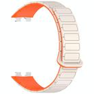 For Huawei Watch Band 10 / 10 NFC I-Shaped Magnetic Silicone Watch Band(Starlight Orange) - 3