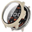 For Amazfit Active 2 A2437 Tempered Film Integrated PC Watch Protective Case(Ivory White) - 1