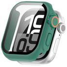 For Apple Watch Series 9/8/7 45mm Change to Ultra 49mm Tempered Film Integrated PC Button Watch Case(Green) - 3
