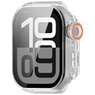 For Apple Watch Series 9/8/7 41mm Change to Ultra 49mm Tempered Film Integrated PC Button Watch Case(Transparent Color) - 1