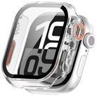 For Apple Watch Series 9/8/7 41mm Change to Ultra 49mm Tempered Film Integrated PC Button Watch Case(Transparent Color) - 3