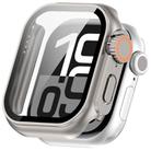For Apple Watch Series 9/8/7 41mm Change to Ultra 49mm Tempered Film Integrated PC Button Watch Case(Starlight) - 3