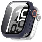 For Apple Watch Series 6/5/4/SE/SE2 40mm Change to Ultra 49mm Tempered Film Integrated PC Button Watch Case(Midnight Blue) - 3
