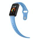 For Huawei Band 10 / 10 NFC Solid Color Metal Reverse Buckle Flat Silicone Watch Band(Sky Blue) - 2