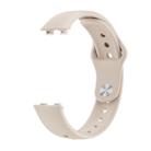 For Huawei Band 10 / 10 NFC Solid Color Metal Reverse Buckle Flat Silicone Watch Band(Starlight) - 3