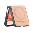 For Motorola Razr 40 Twill Fabric Leather Skin Magnetic Back Phone Case(Pink) - 3