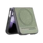 For Xiaomi Mix Flip Twill Fabric Leather Skin Magnetic Back Phone Case(Green) - 3